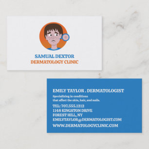 Acne Design, Dermatolog, Dermatologi Clinic Visitkort