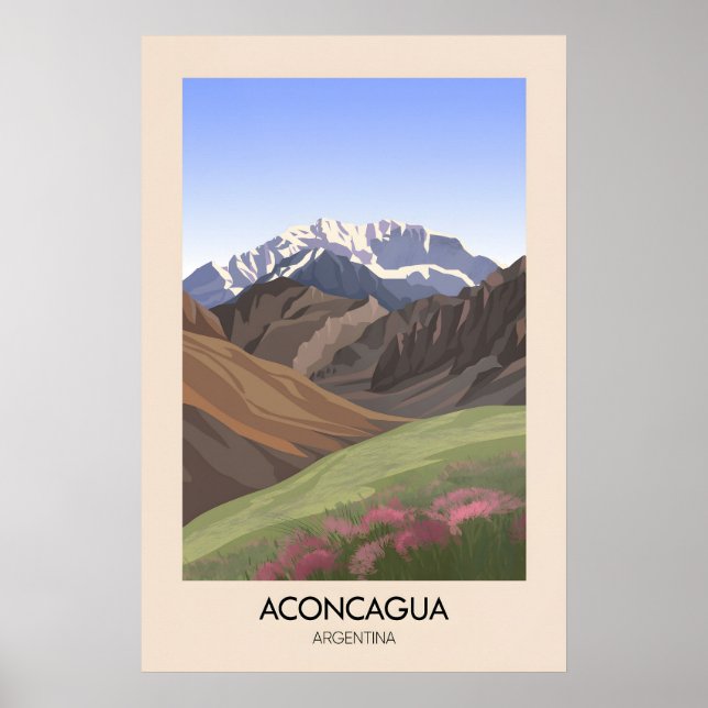 Aconcagua Argentina Resor Affisch (Framsidan)