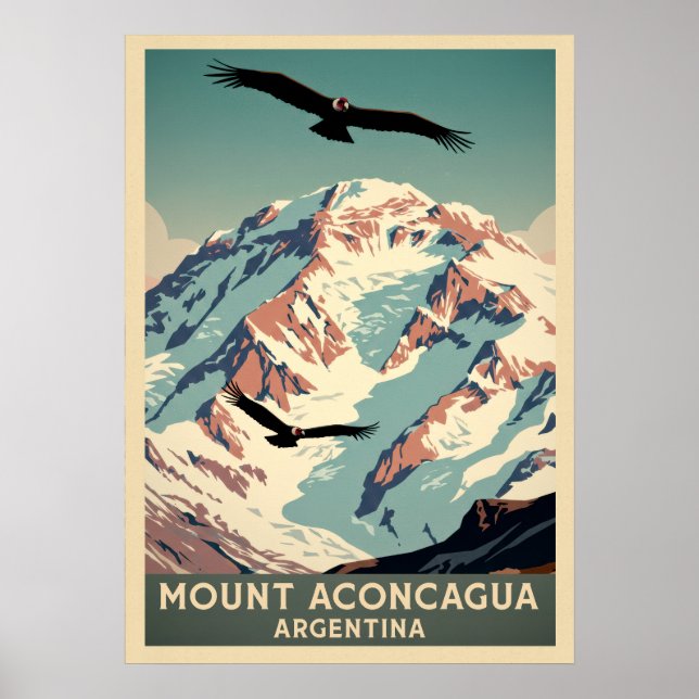 Aconcagua Argentina V04 Poster (Framsidan)