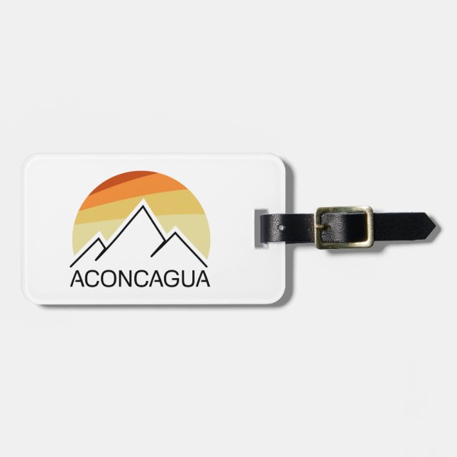 Aconcagua Retro Bagagebricka (Horisontell Framsida)