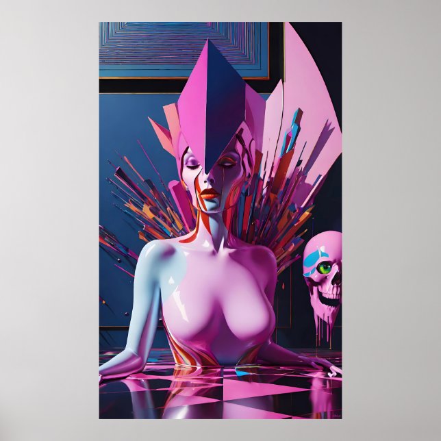 Aconitum Continu - Ken Gage Surreal Art Poster (Framsidan)