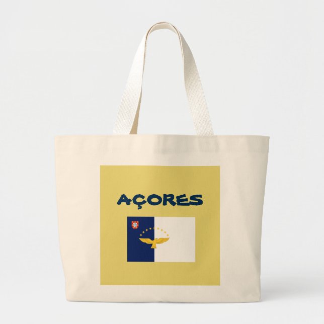 AÇORES ANPASSNINGSBAR TOTE BAG JUMBO TYGKASSE (Framsidan)