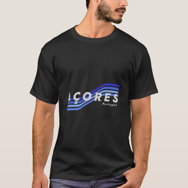 Acores - Blue Wave T Shirt (Framsida)