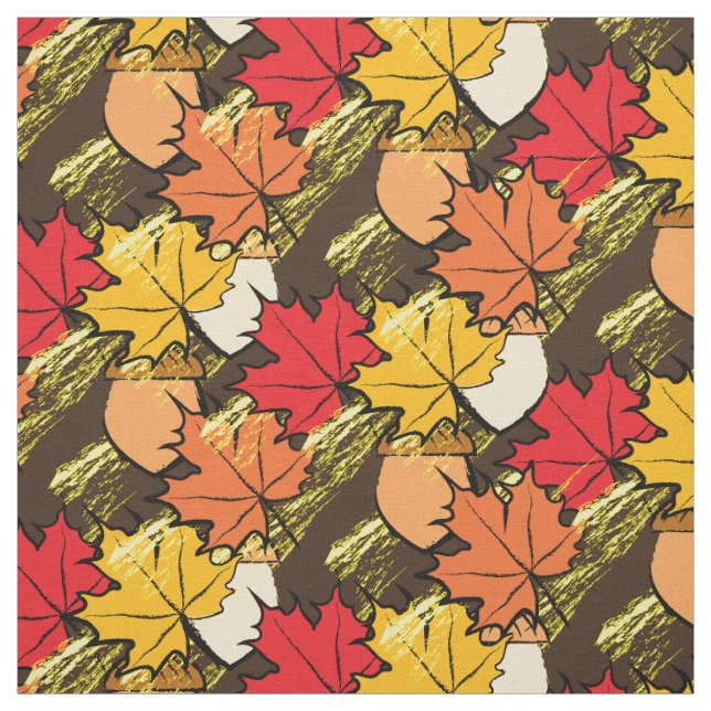 Acores och löv IV Tyg (Provkarta)