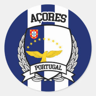 Açores Runt Klistermärke