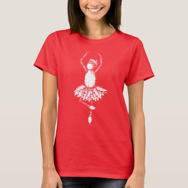 Acorn elf ballet dancer t shirt (Framsida)