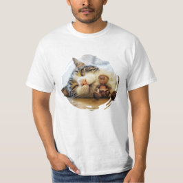 Acorn Elf med en kattvän T Shirt