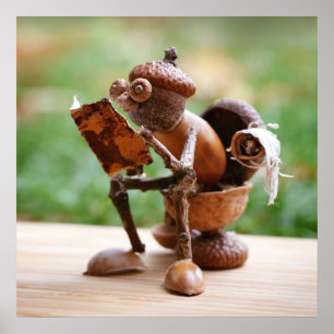 Acorn elf på toaletten poster