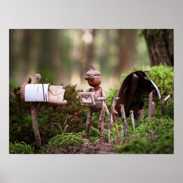 Acorn Elf-vykort - poster (Framsidan)