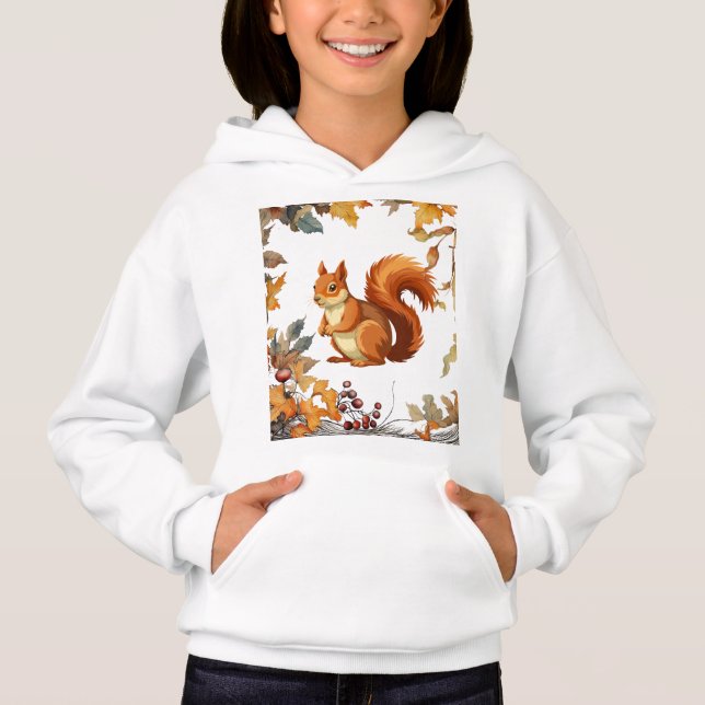 Acorn Explorer Hoodie T Shirt (Framsida)