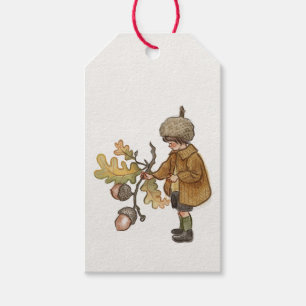 Acorn Fairy Märkre Presentetikett