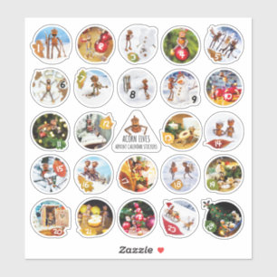 Acorn ger dig en god kalenderjul med siffror klistermärken