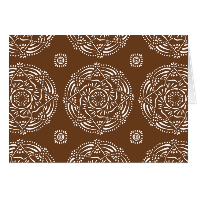 Acorn Mandala Hälsningskort (Framsidan Horizontal)