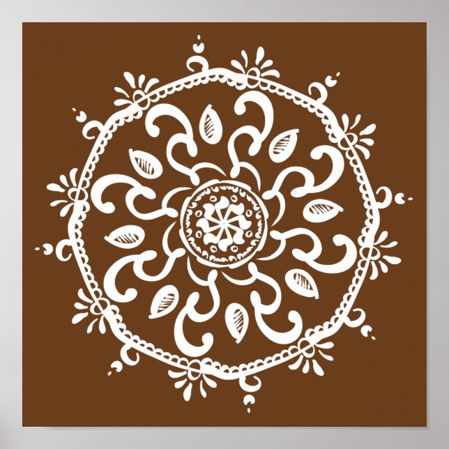Acorn Mandala Poster (Framsidan)