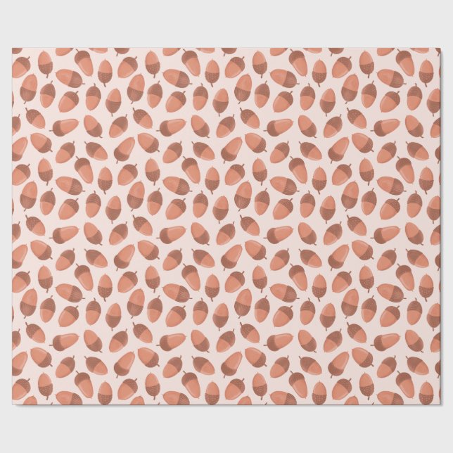 Acorn mönster presentpapper (Seam)