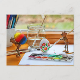 Acorn nves dekorerar Påskägg Påsk vykort