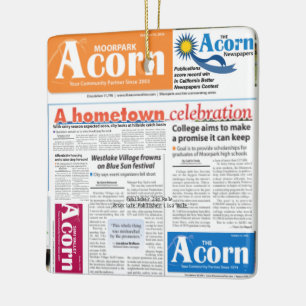 Acorn Ornament Båda sidor olika