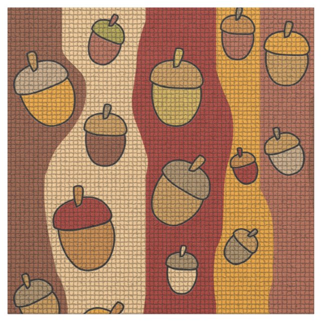 Acorn Rand Tiled Tyg (Närbild)