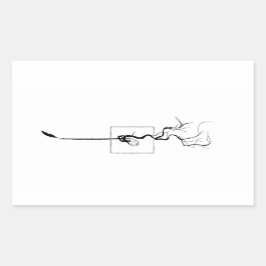 Acorn Sprout Sticker Rektangulärt Klistermärke