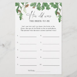 Acorn träd - Hur gammal var bruden?