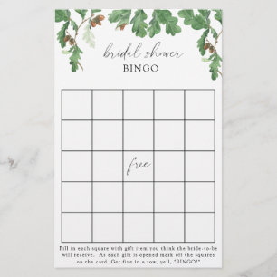 Acorn träd - Möhippa bingo-spel
