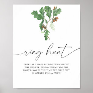 Acorn träd - ring-jakt på möhippa poster