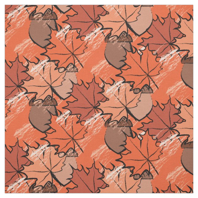 Acorns and löv II Tyg (Provkarta)