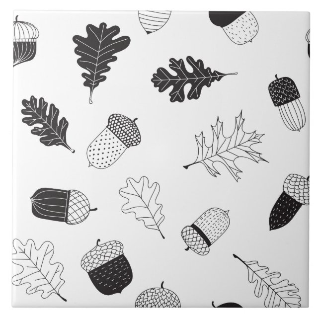 Acorns and lövs kakelplatta (Framsidan)