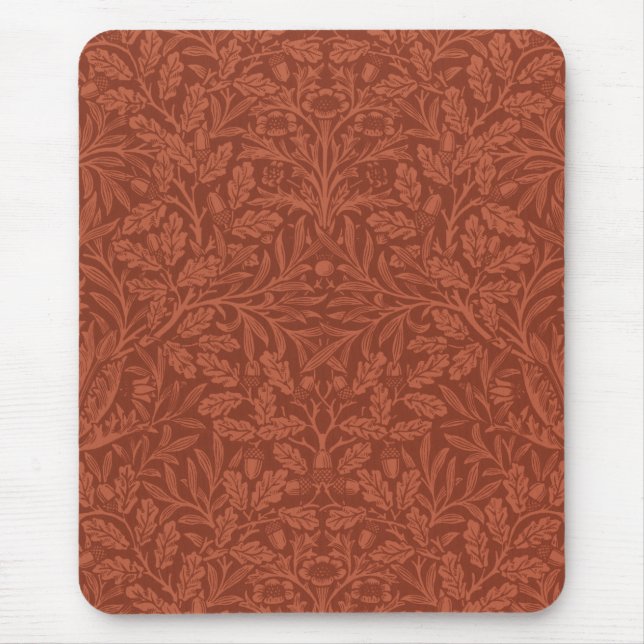 Acorns and Oak Lövs (av William Morris) Musmatta (Framsidan)