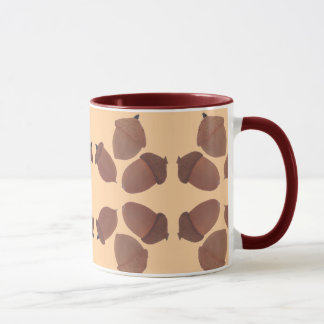 Acorns Pattern on Custom Mugs Mugg