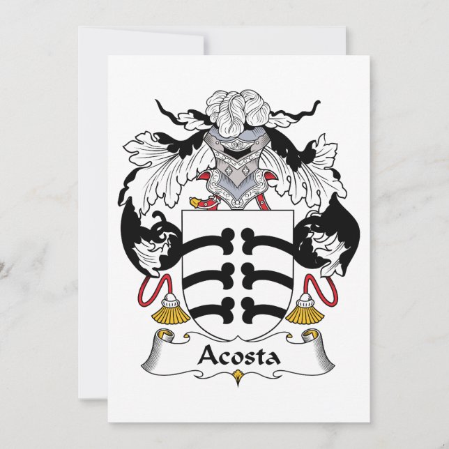 Acosta Family Crest (Framsida)