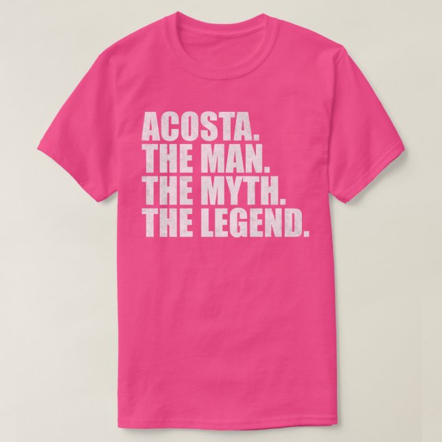 Acosta Family namn Acosta, efternamn Acosta S T Shirt (Design framsida)