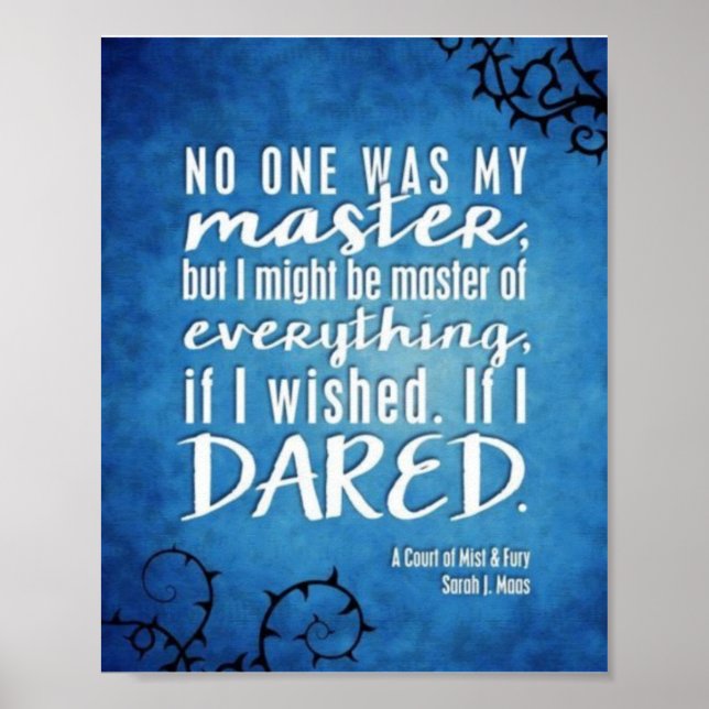 ACOTAR QUOTE POSTER (Framsidan)
