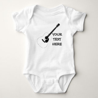 Acoustic Guitar And Your Own Text T-shirt