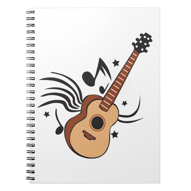Acoustic Guitar Anteckningsbok (Framsidan)