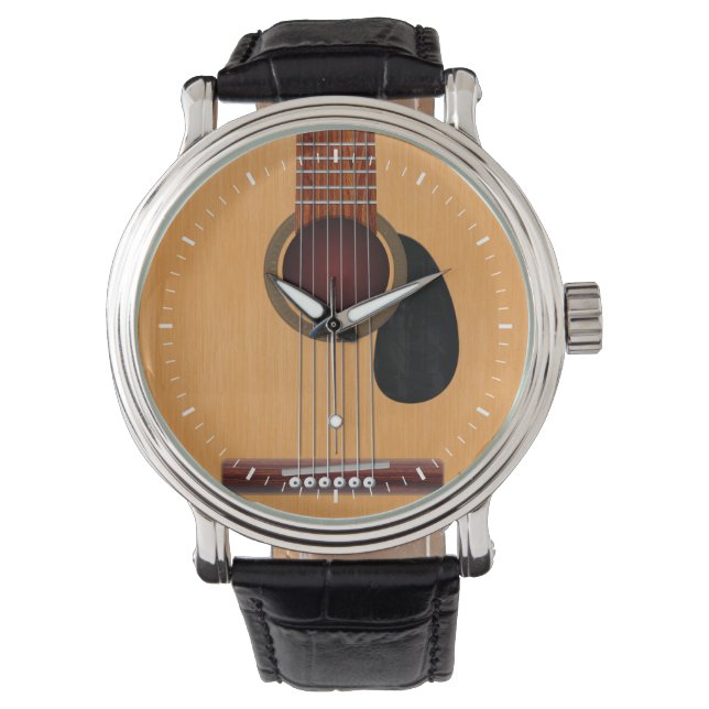 Acoustic Guitar Armbandsur (Framsida)