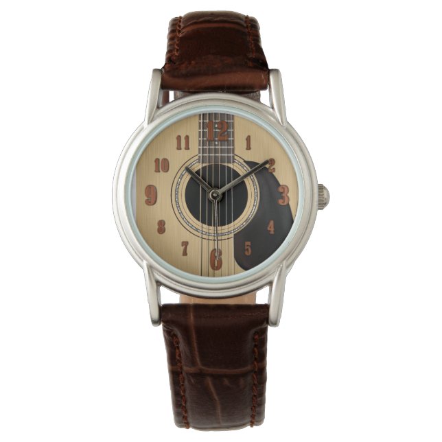 Acoustic Guitar Armbandsur (Framsida)