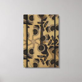 Acoustic Guitar Cubism Canvastryck