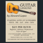 Acoustic Guitar, Guitar Lessons Advertising Flyer<br><div class="desc">Acoustic Guitar,  Guitar Lessons Advertising Flyers by the Affärskort Store.</div>
