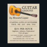 Acoustic Guitar, Guitar Lessons Advertising Flyer<br><div class="desc">Acoustic Guitar,  Guitar Lessons Advertising Flyers by the Affärskort Store.</div>