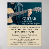 Acoustic Guitar, Guitar Lessons Advertising