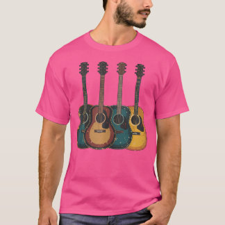 Acoustic Guitar Guitarist Music Band Musician T Shirt