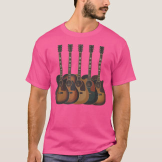 Acoustic Guitar Guitarist Music Band Musician T Shirt
