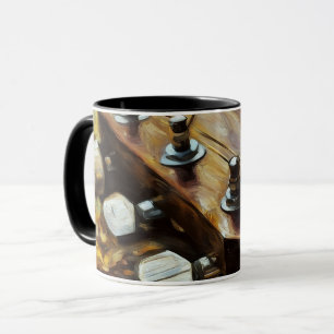 Acoustic Guitar Headstock Art Mugg Kopp