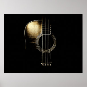 Acoustic Guitar Lite Poster