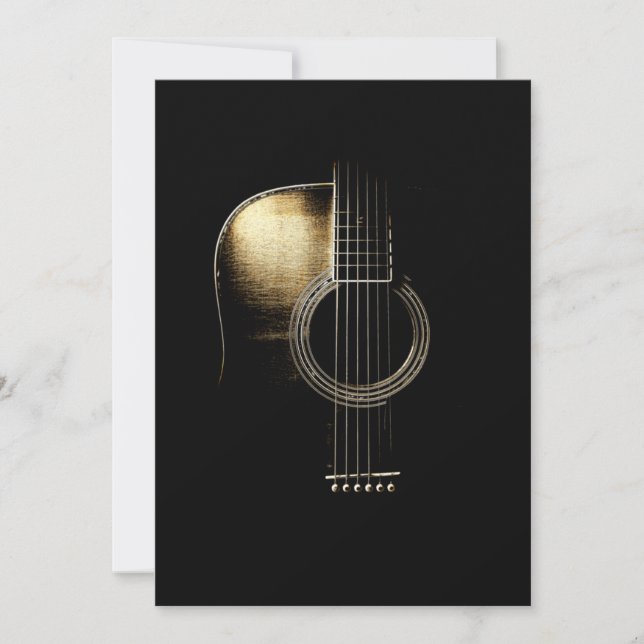 Acoustic Guitar Lite Tack Kort (Framsida)