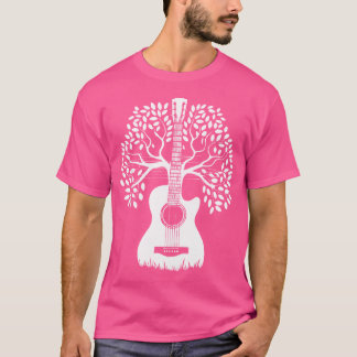 Acoustic Guitar Livets träd Guitar Player Guitari T Shirt