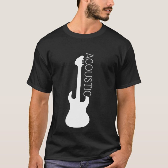 Acoustic Guitar Logotyp T-Shirt (Framsida)