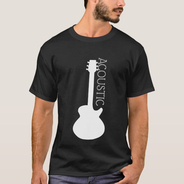 Acoustic Guitar Logotyp T-Shirt (Framsida)