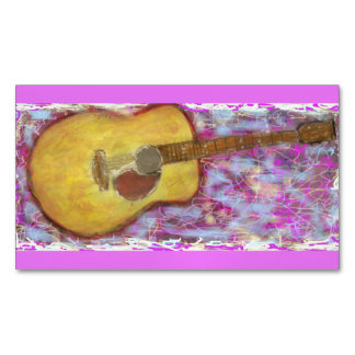 Acoustic Guitar Magnetiska Visitkort
